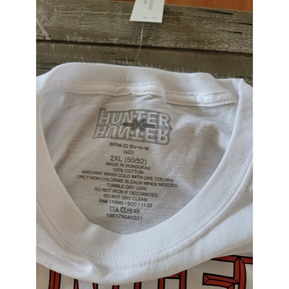 Hunter X Hunter T-Shirt Men’s Size 2XL Anime White Short Sleeve XXL New - Picture 3 of 6